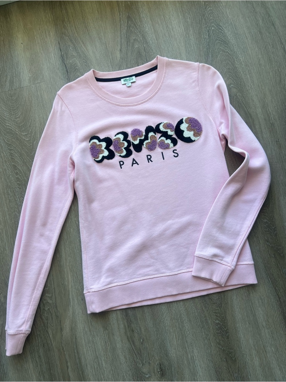 Kenzo Light Pink Logo Sweatshirt - Soft Pastel Crew